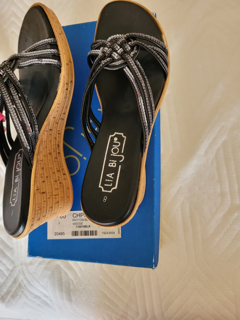 Black Braided Slide Sandals